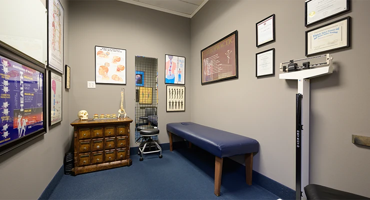 Chiropractic Dallas TX Patient Exam Room